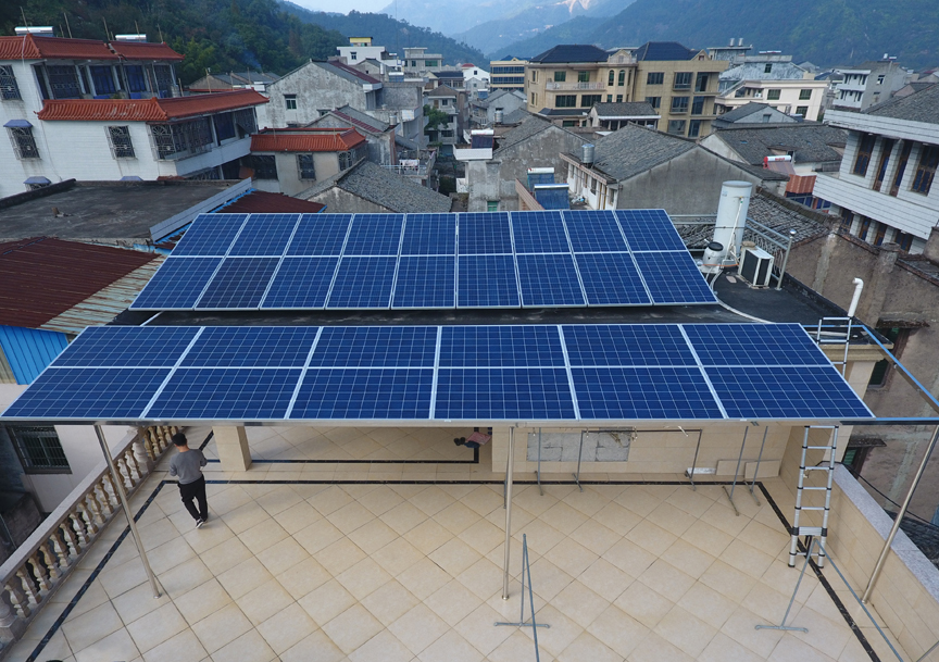 溫州永嘉縣8kW家庭光伏系統(tǒng) 